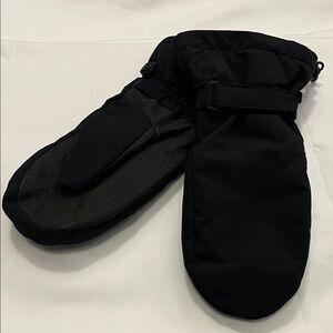 Lands' End Kids Squall Mittens, Winter warm mittens, size M, Black